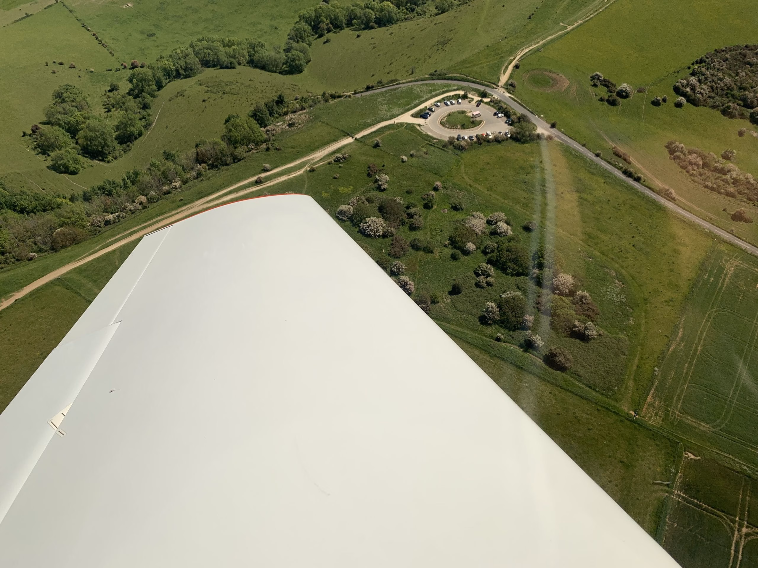 aerial view of ditchling