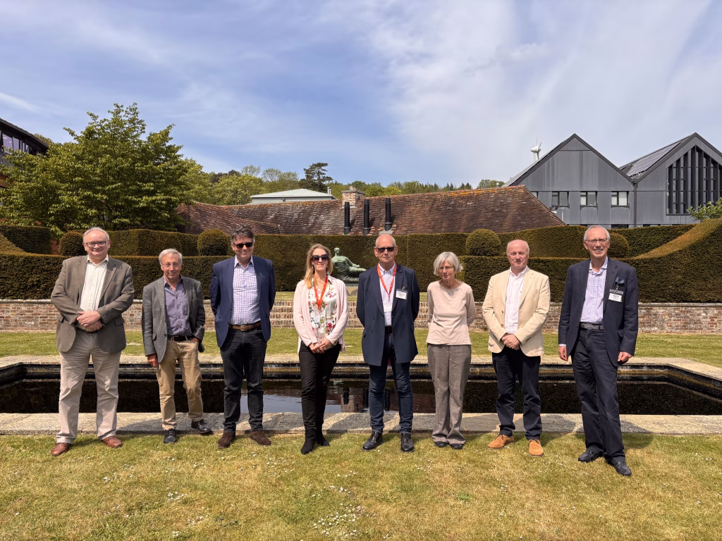 The group of Friends of the South Downs trustees with the charity's president, Gus, at Glyndebourne for the 102nd Annual General Meeting. 